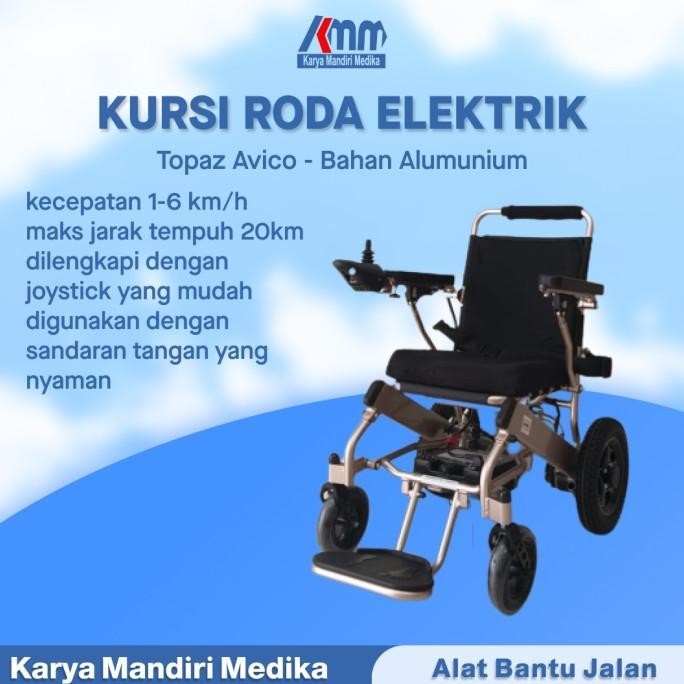Kursi Roda Elektrik Topaz Avico || Elektric Wheelchair Avico Cawxa91