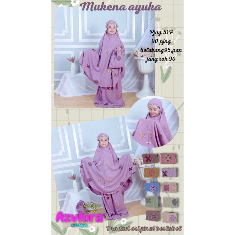 MUKENA ANAK AYUKA TERBARU // MUKENA ANAK ORI AZVHIRA