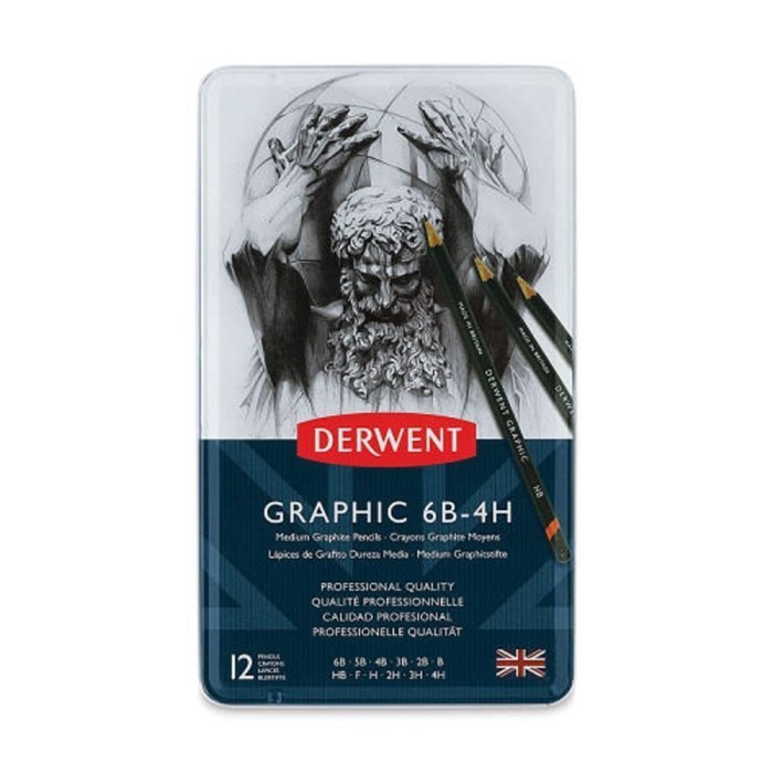 

Murah Derwent Graphic Pencil Set 12 Medium (6B-4H) Bagus