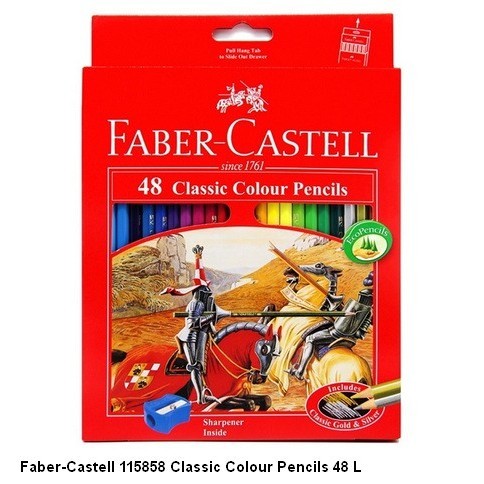 

Hemat Faber-Castell Classic Colour Pencils 48 L ( 115858 ) - 1 Set Promo