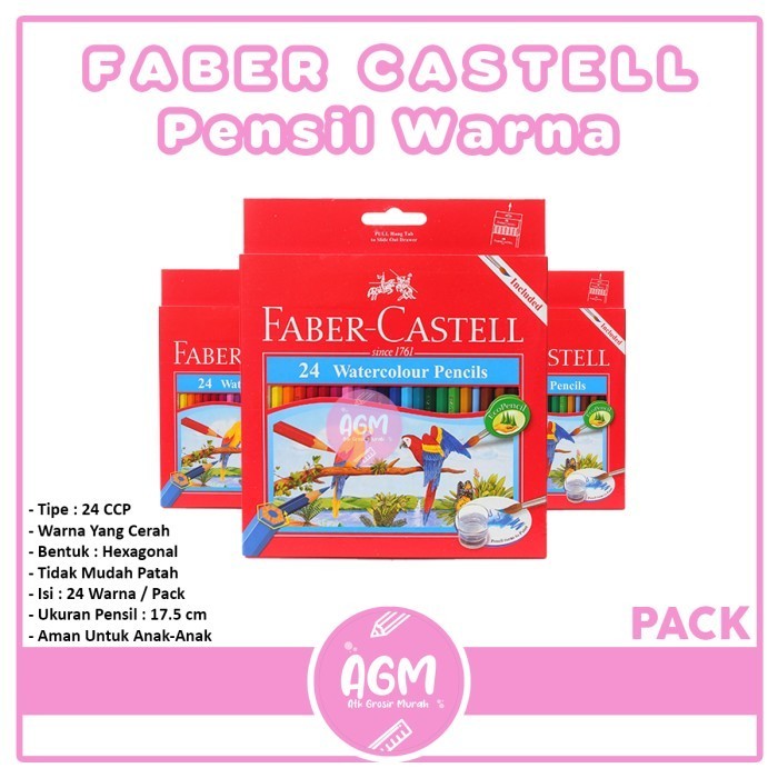 

Kusus Hari Ini Faber Castell Classic Colour Pencils/ Pensil Warna 24 Berkualitas