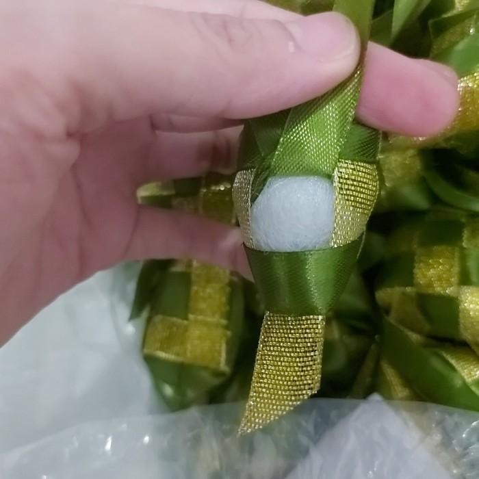 

Pita Ketupat Midi Hijau Lumut Emas Harga 1 Pcs Ada Dakron 039