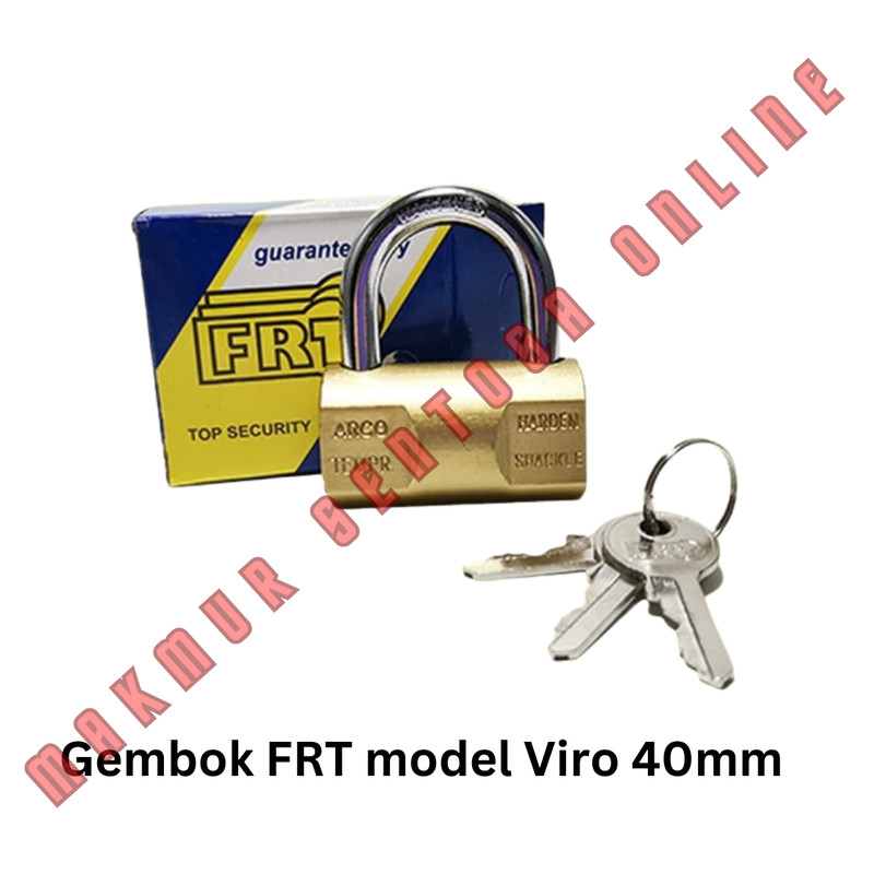 GEMBOK BESI KUNING FRT model VIRO 30MM