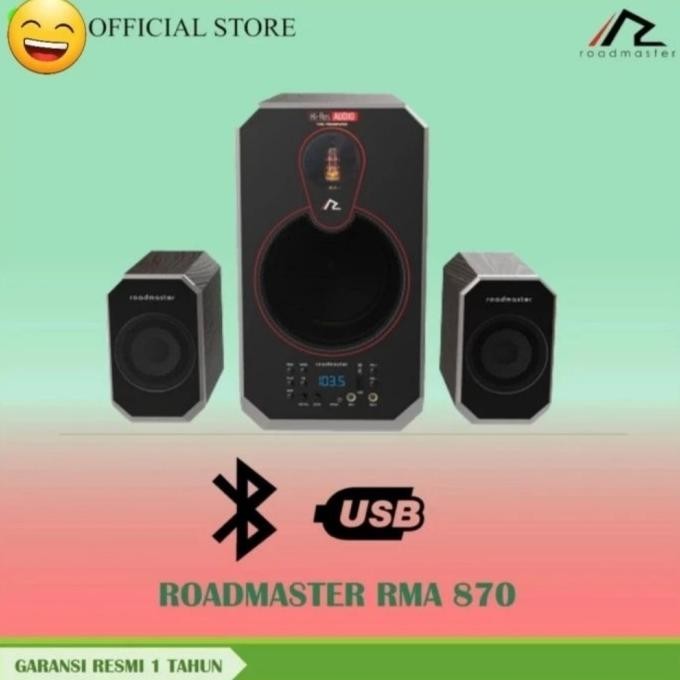 Speaker Aktif Roadmaster Rma 870 Usb-Mp3 Bluetooth Garansi Resmi  Revvian232