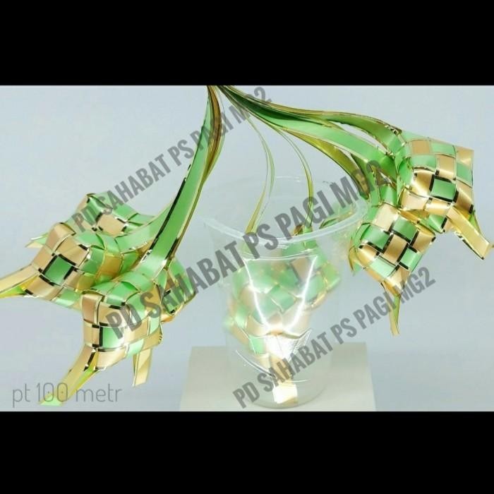 

Ketupat Lebaran Pita Lis Emas Gold (1 Ikat 10 Pcs) 079