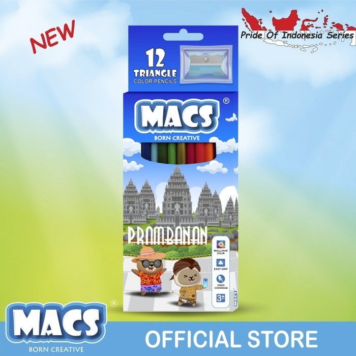 

Hemat Macs Pensil Warna Prambanan 12 Color Pencils Hemat