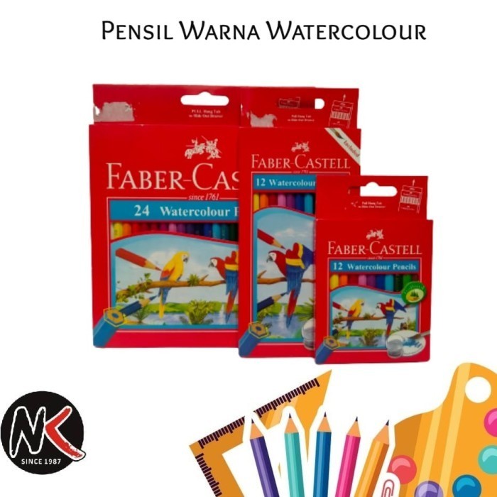 

Terlaris Pensil Warna 12 Warna Panjang Water Color - Faber Castell Terbatas