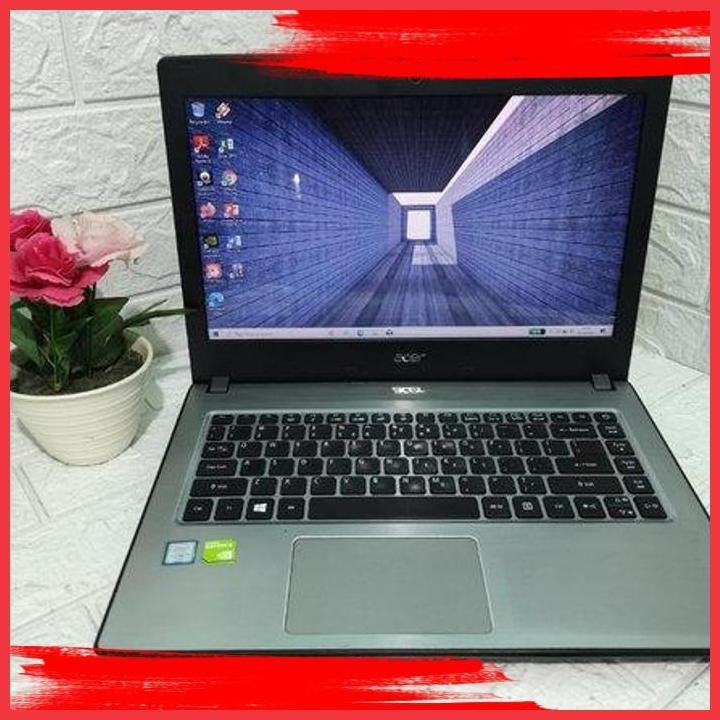 (BK SENS) LAPTOP ACER E5 476G CORE I3 GEN 6 RAM 8GB DUAL VGA NVIDIA NORMAL SIAP PAKAI BERGARANSI