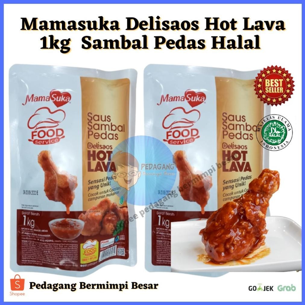 

SALE PRODUK Mamasuka Saos Sambal Delisaos Hot Lava 1kg/ Sambal Delisaos/ Delisaos Hot Lava TERLARIS