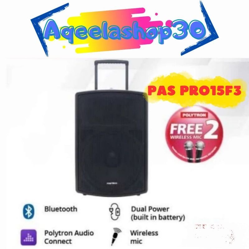 POLYTRON PASPRO 15F3 PROFESIONAL SPEAKER AKTIF PASPRO15F3