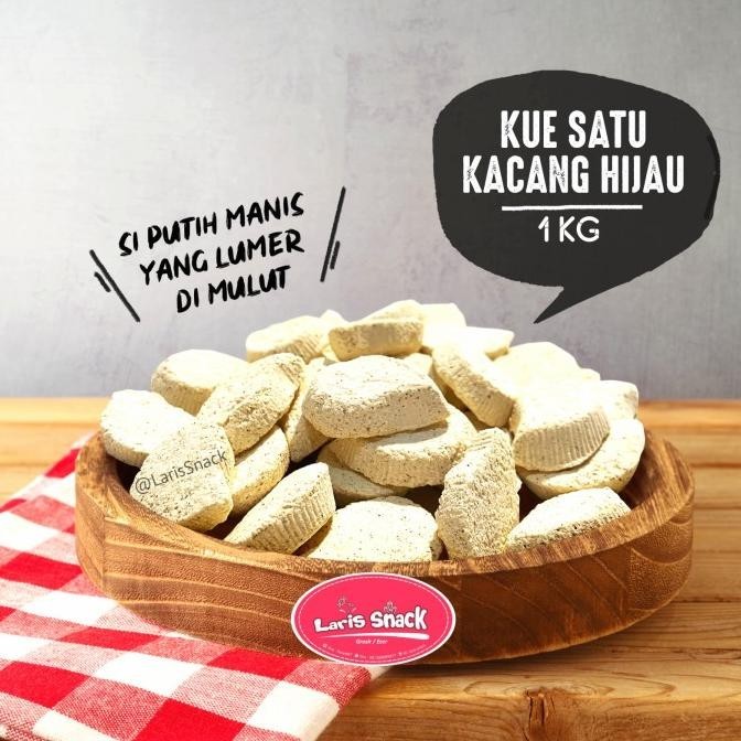 

Trend Kue Satu Kacang Hijau Renyah Snack Kiloan 1000Gr Stok Terbatas