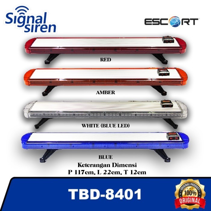 Lampu Rotator Polisi Ambulan Lightbar Leds Patwal Slim Escort Tbd-8401