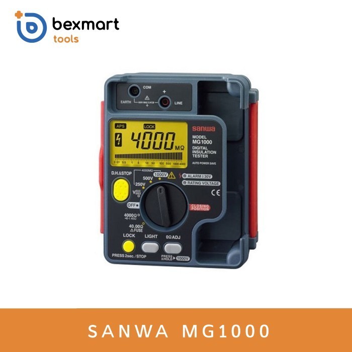 Digital Insulation Resistance Tester Sanwa Mg1000 / Mg 1000