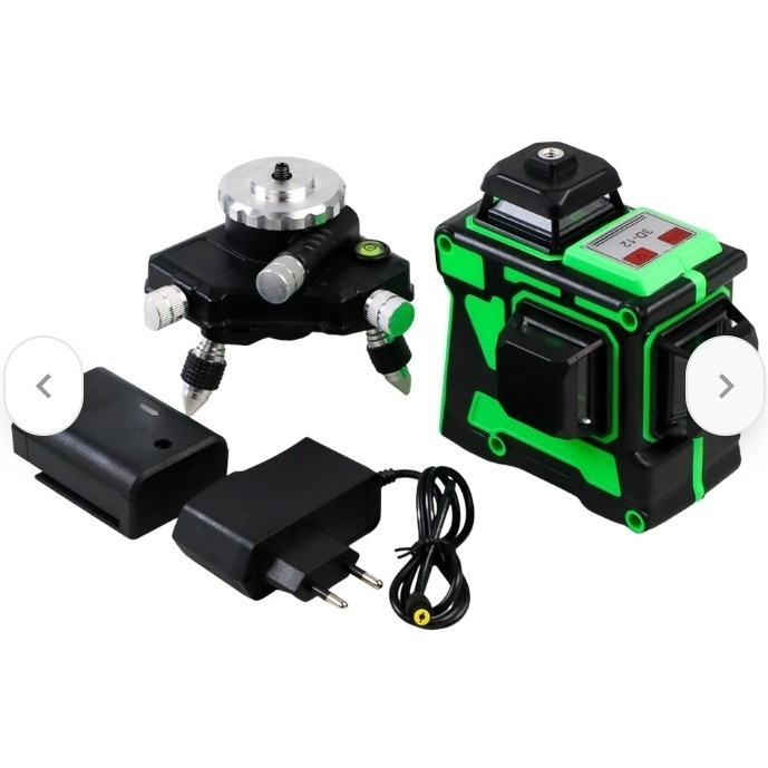 3D 12 Line Laser Level Green - Hijau