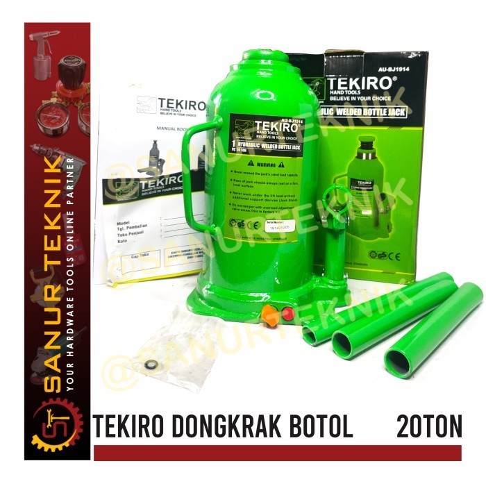 Dongkrak Botol / Hydraulic Jack Tekiro 20T / 20 T / 20Ton / 20 Ton Termurah