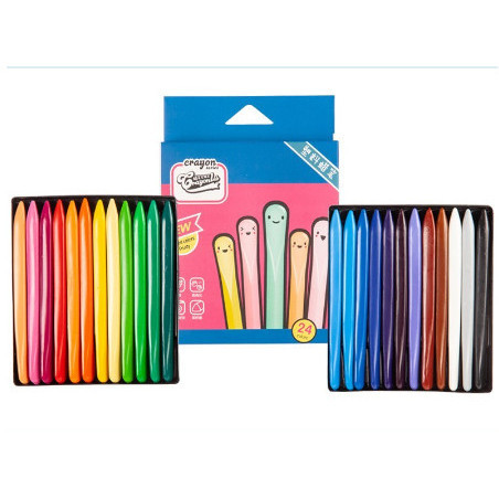 

Hadir Crayon Ajaib Waterproof Non Toxic Isi 24 Pcs Magic Crayon Terbatas