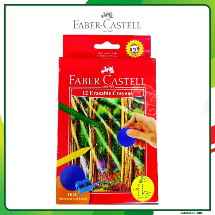 

Terlaris Faber-Castell Erasable Crayons Set-12 / Krayon Bisa Dihapus 12 Warna Diskon