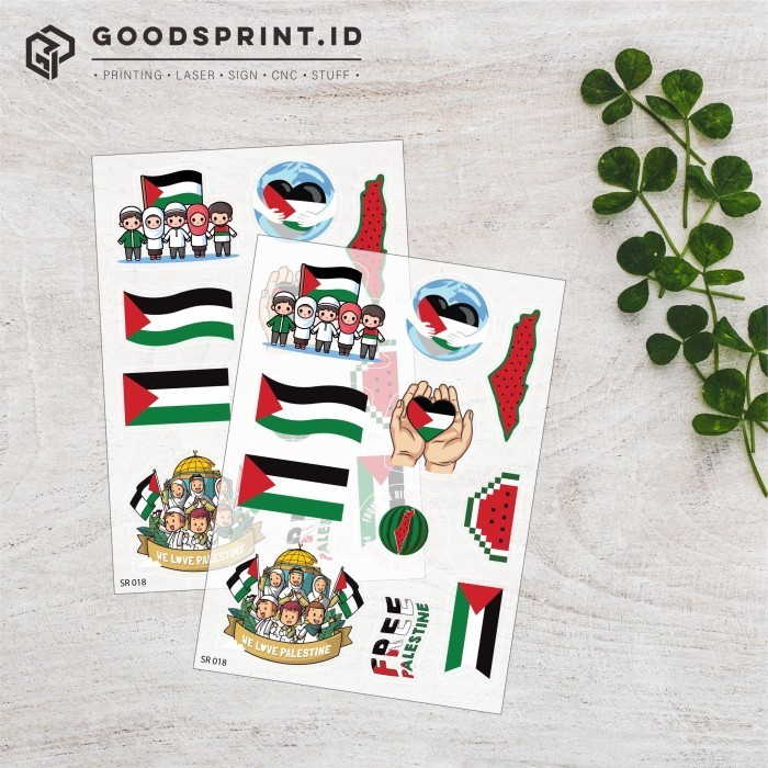 

~~~~~] Stiker Bendera Palestina Sticker Free Palestine Stiker Pipi Waterproof