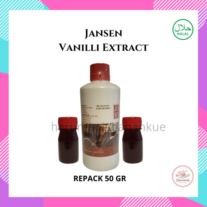 

<<<<<] Jansen Vanilla Extract Botol Kecil 50gr