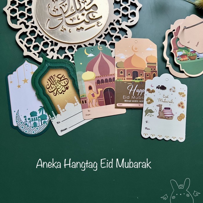 

Hte30* Hangtag Tag Kartu Eid Mubarak Lebaran Idul Adha Al Fitri 100