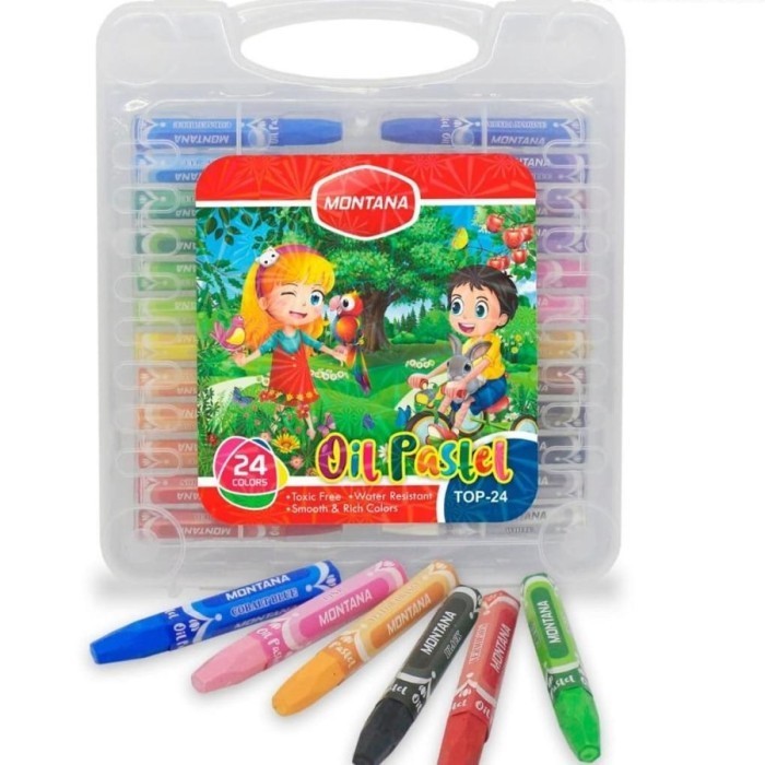 

Kusus Hari Ini Crayon Minyak Montana Top-24B / Krayon 24 Warna / Oil Pastel 24 Warna Murah