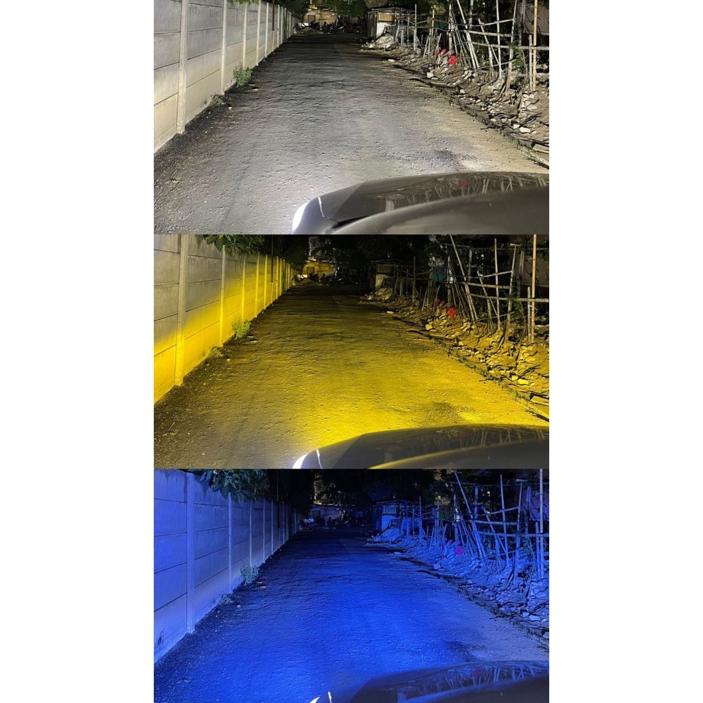 Best Lampu Led Foglamp 3 Warna H11 H16 H18 Garansi Mode Strobo Gratis Ongkir