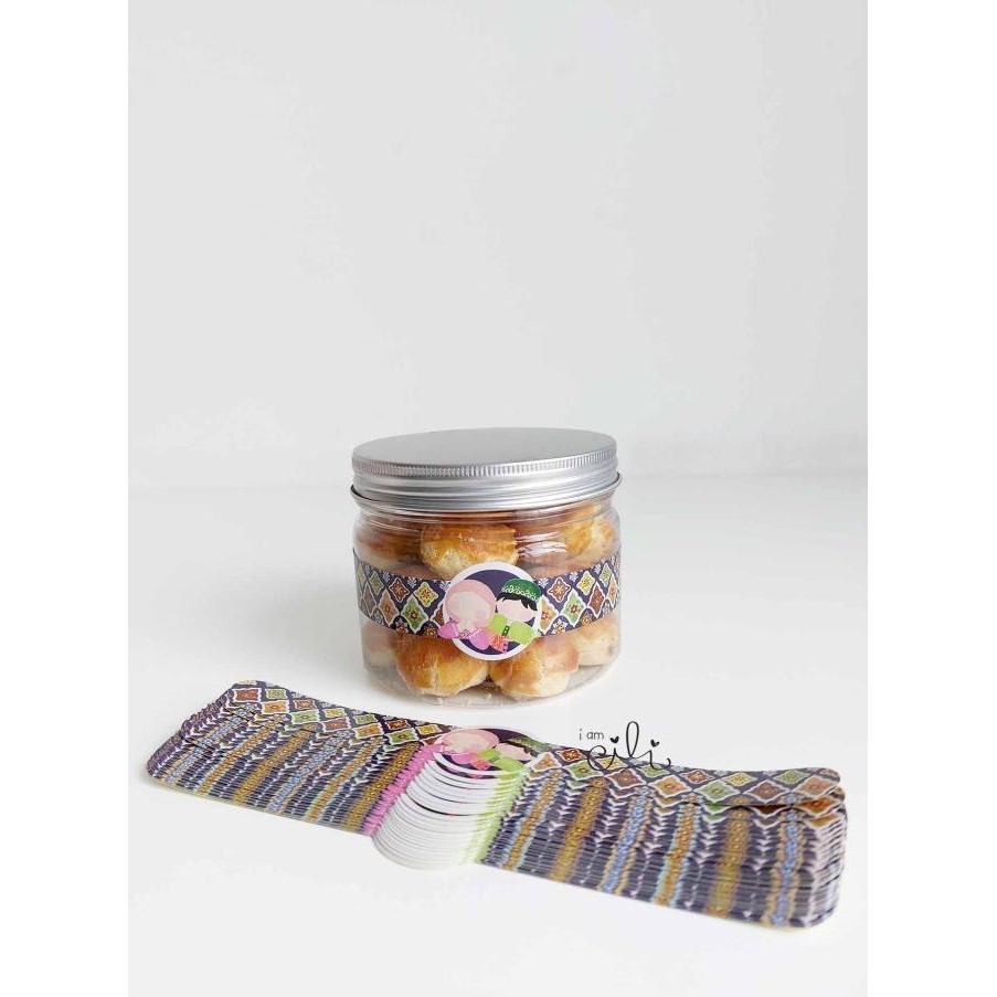 

=+=+=+] (SIF104) STIKER toples jar BATIK LINGKAR ISI 40 ( uk 1.8 x17cm)