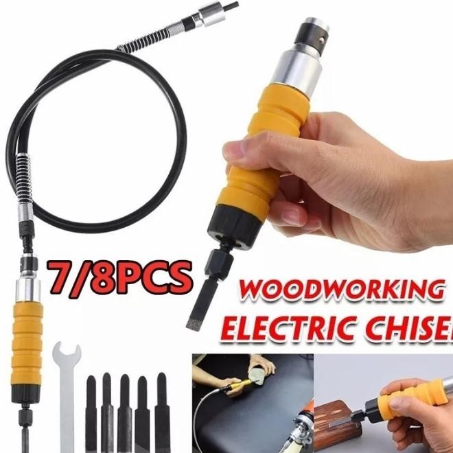 

Set Alat Ukir Tatah Pahat Kayu Elektrik Chisel Wood Carving Tool Set | Opheliazulaikastore