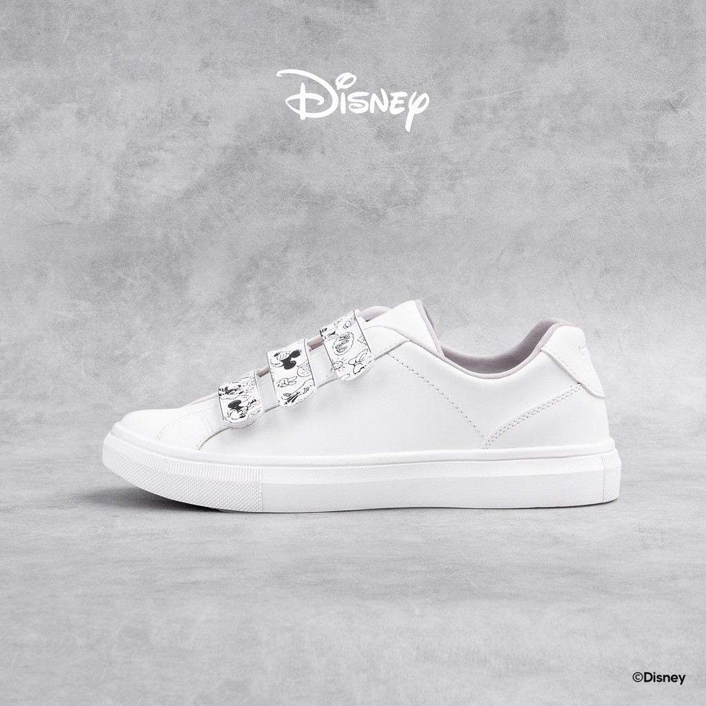 [LOOK STYLISH] KRONIKEL DISNEY B&W STRAP SHOES - White