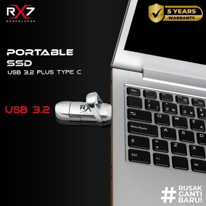 SSD PORTABLE 512GB RX7 / HDD EXTERNAL TYPE C RX7 512GB GARANSI RESMI Berkualitas