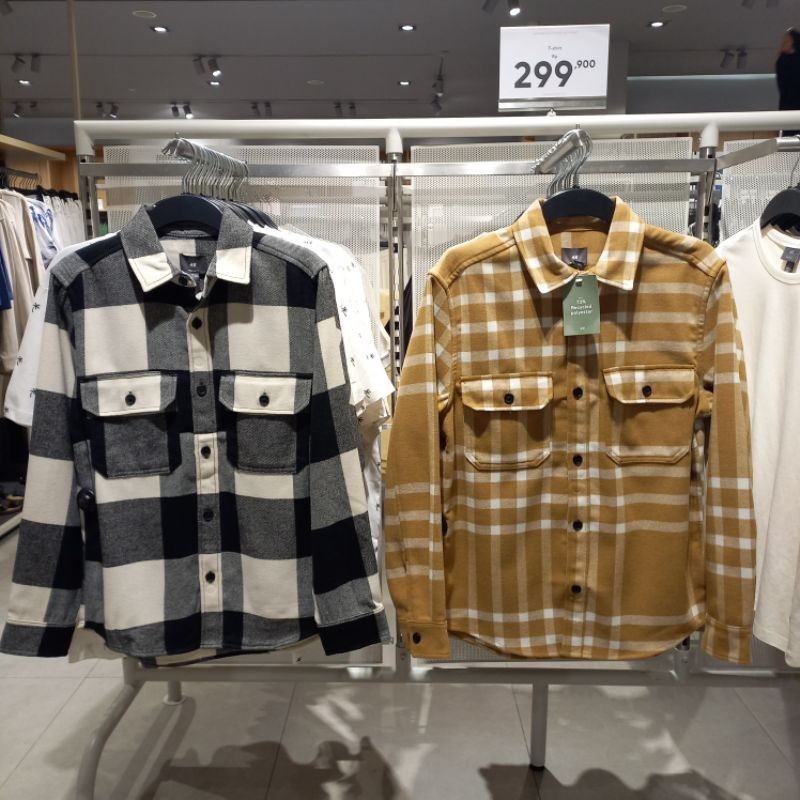 [FOR MEN] FAVORIT PRODUCT kemeja/jaket flanel pria H&M Original store