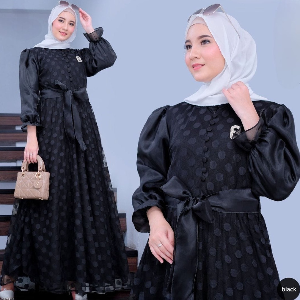Gamis Wanita Terbaru 2024 Games 3In1 Simpel Abaya Set Turki Tunik Panjang Cewek Pakaian Couple Maxid
