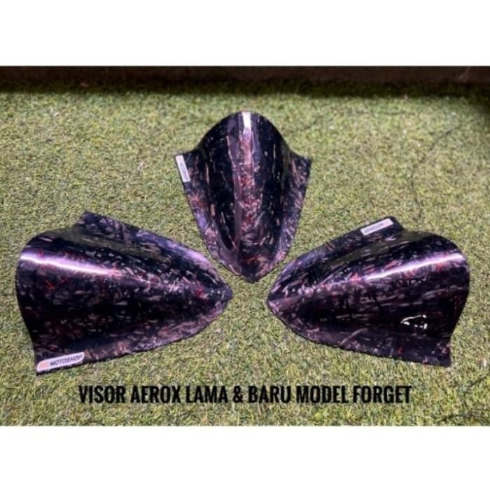Visor Windhshield Aerox Old Lama & New Baru Carbon Forged Import Premium