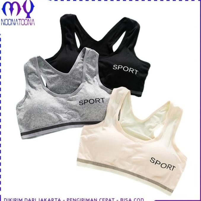 Bra Miniset Anak Perempuan 6934 Bra Sport Miniset Tanpa Kawat Elastis
