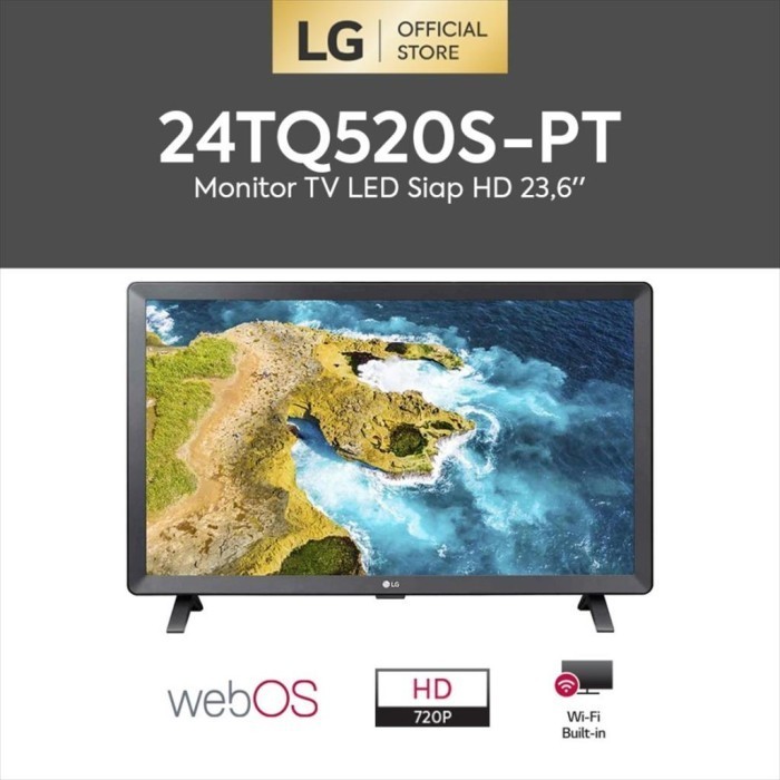 Best Led Tv Lg Monitor Smart Tv 24 Inch 24Tq520S / 24Tq-520S 100% Ori Gratis Ongkir