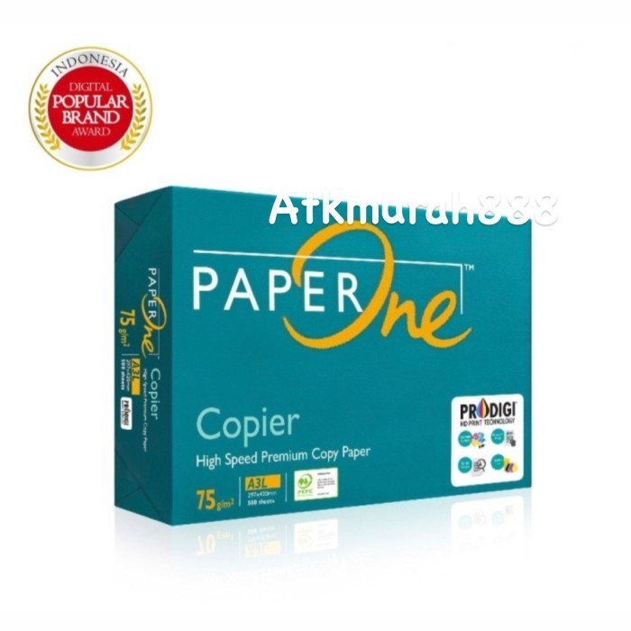 

Paperone A3 75 Gram Murah/Kertas Hvs A3 75 Gram/ Fotocopy Paper