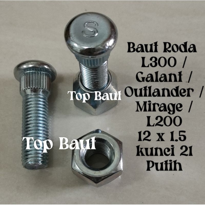 MINIMAL ORDER 10 PCS baut roda L300 baut roda L-300 baut mur roda L300