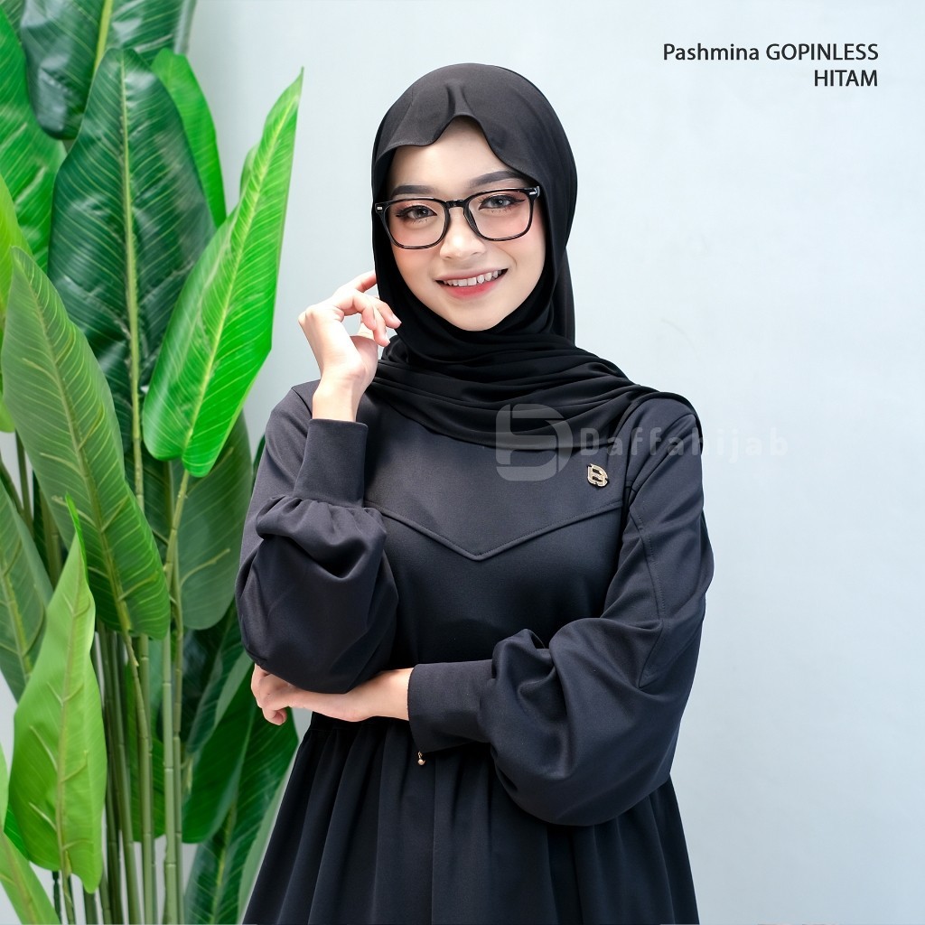 [SVT COLLECTIONS] Pashmina Gopinless pashmina kancing tanpa jarum by daffahijab pashmina inner