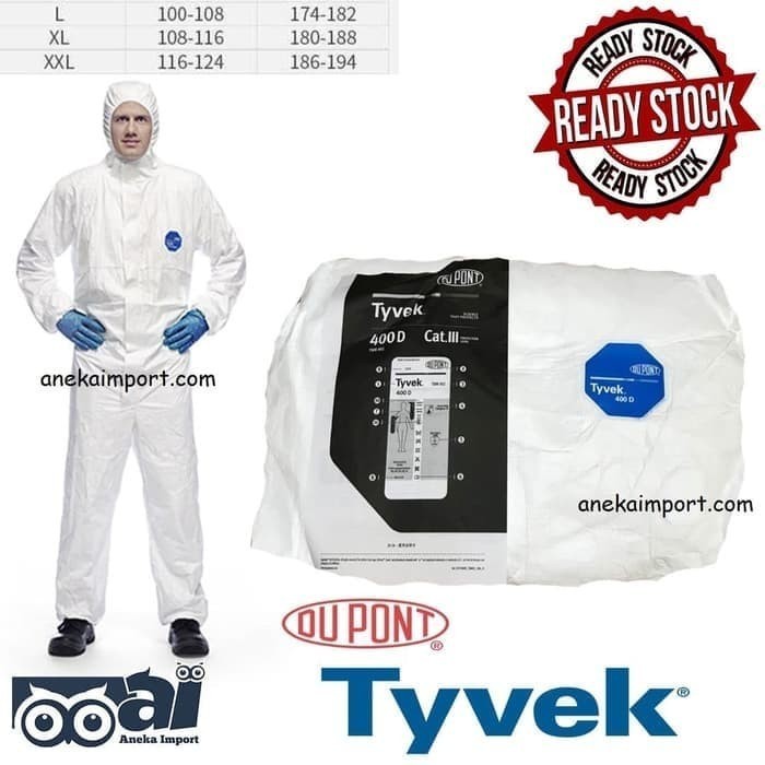 BAJU APD COVID, BAJU APD CORONA, BAJU APD HAZMAT TYVEX, SERAGAM APD 3M