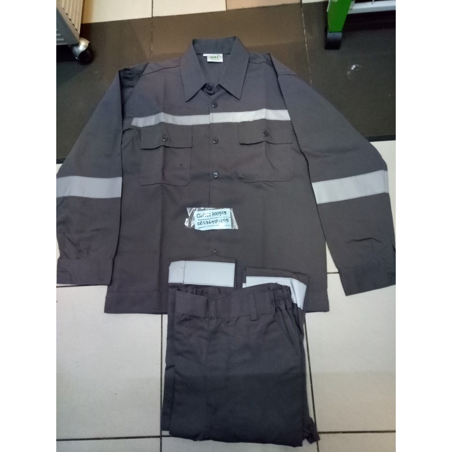BAJU SERAGAM SAFETY/BAJU SETELAN PROYEK/SETELAN CELANA SAFETY