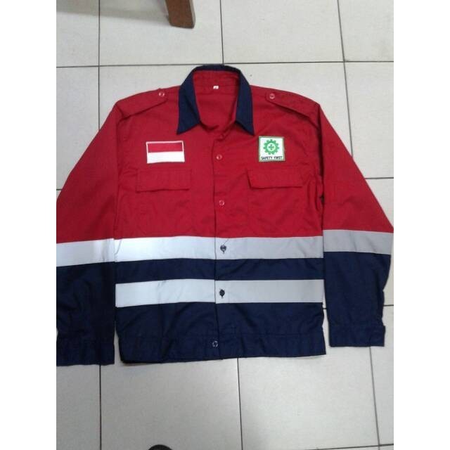 BAJU KERJA SAFETY/BAJU SERAGAM KERJA/LOGO SAFETY