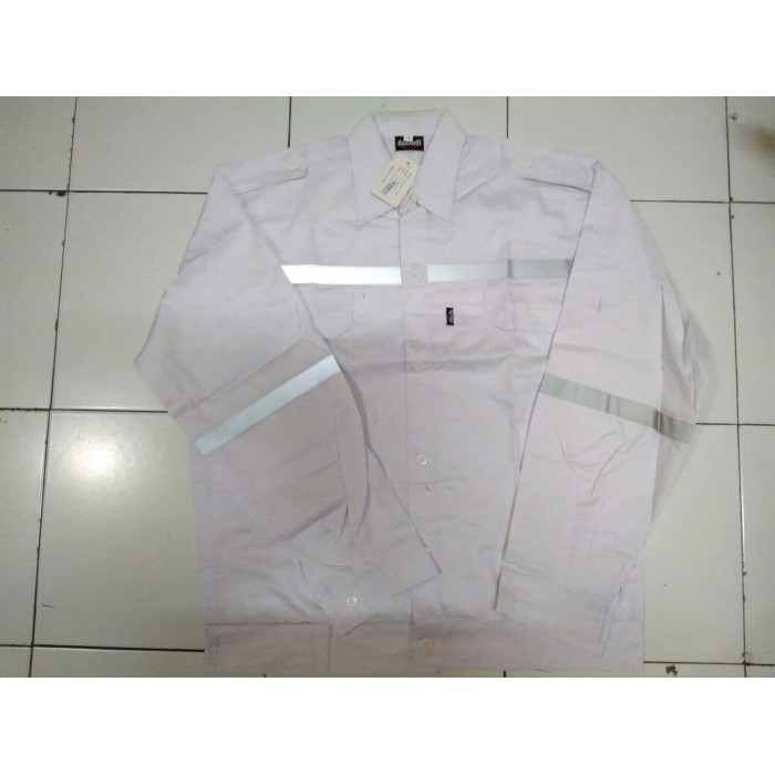 BAJU SERAGAM KERJA SAFETY PUTIH