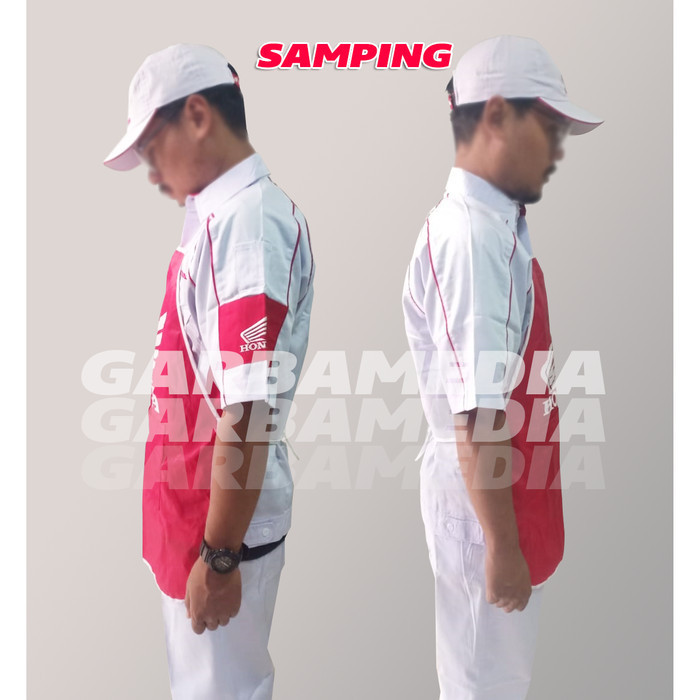 SERAGAM MEKANIK AHASS / BAJU MEKANIK HONDA (BAJU,CELANA,TOPI,CELEMEK)