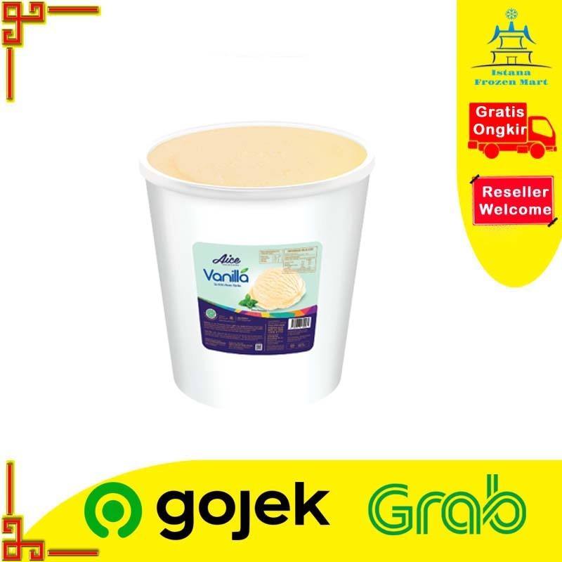 Ice Cream AICE Family Vanilla 8 Liter