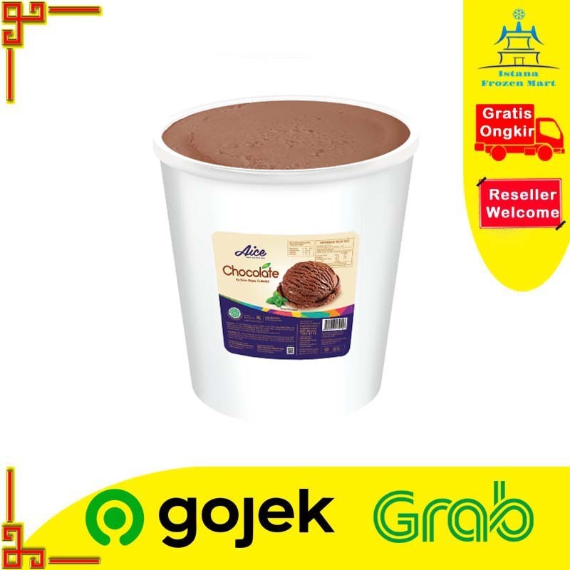 

Ice Cream Chocolate AICE Es Krim Cokelat Bucket 8 Liter