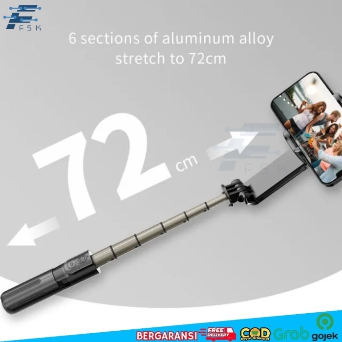 Gimbal Stabilizer Hp Smartphone Selfie Q08 Anti Goyang