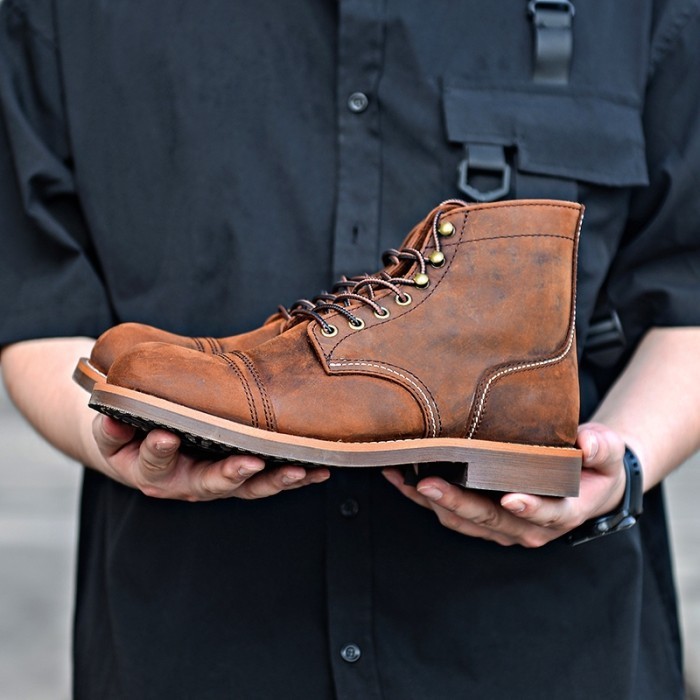 Sepatu Boots 8111 Iron R4Nger Wild Crazy Horse Leather