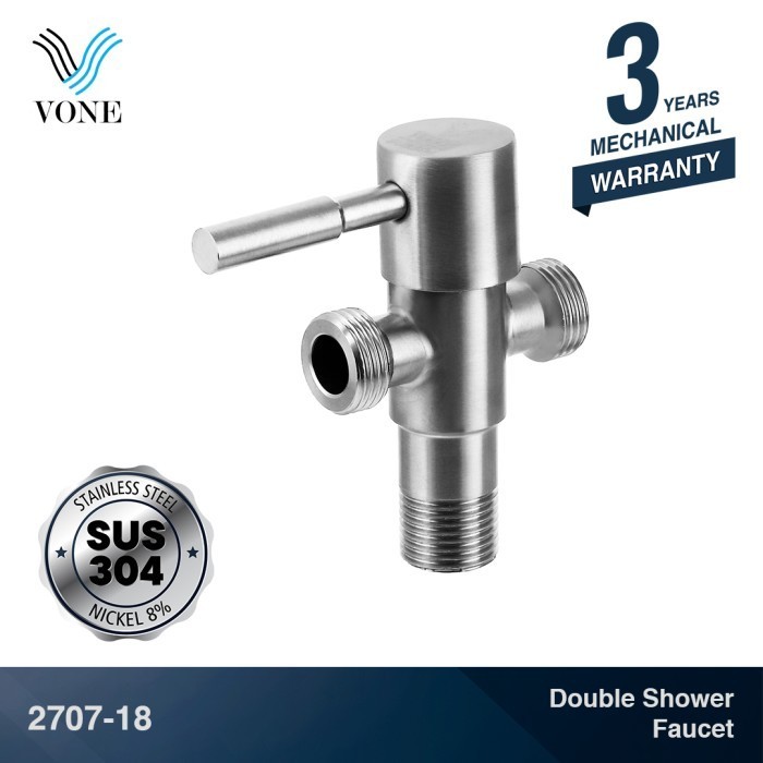 VONE 2707-18 Keran Stop Kran Air Toilet Kloset WC Jet Shower Cabang T