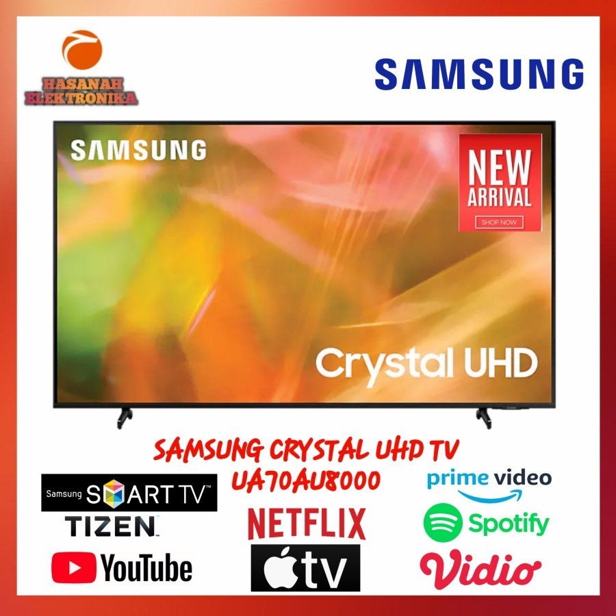 SAMSUNG CRYSTAL UHD TV NEW 2021 SMART TV 4K UA70AU8000 70 INCH