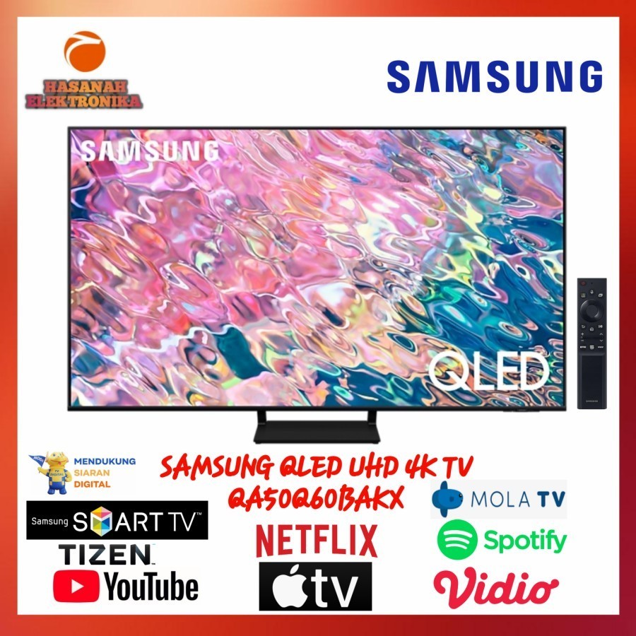 SAMSUNG QLED UHD 4K QA50Q60B 50 INCH SMART TV TIZEN NEW 2022